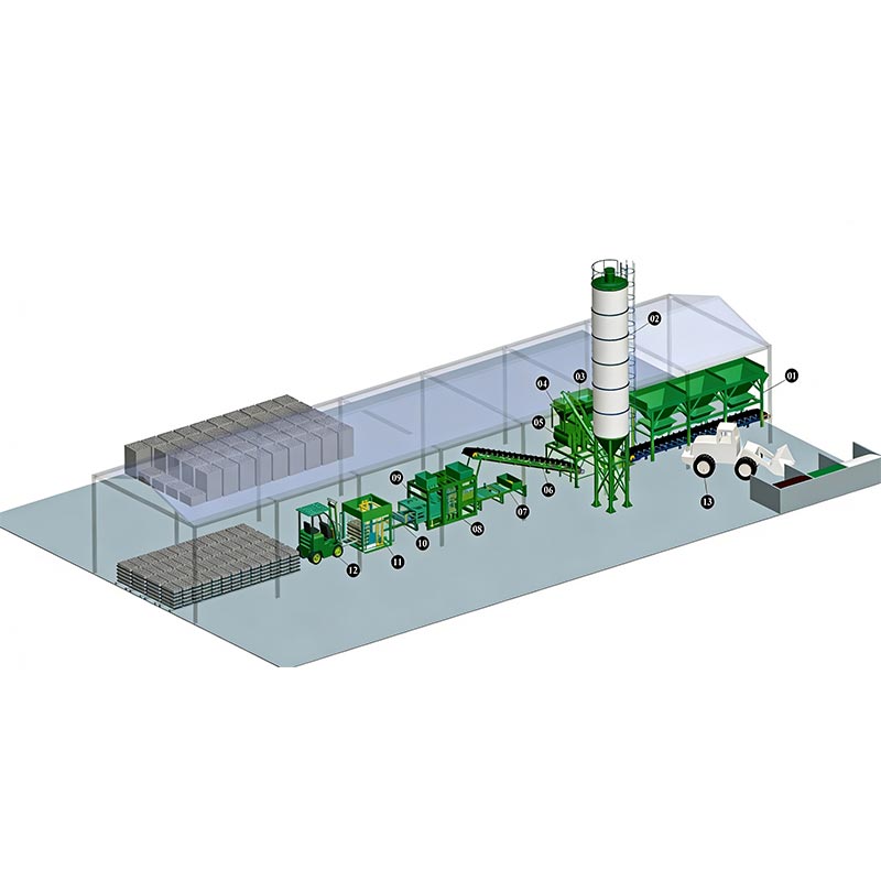 Machine voor het maken van holle blokken
