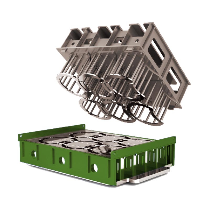 Landschap betonsteen mal